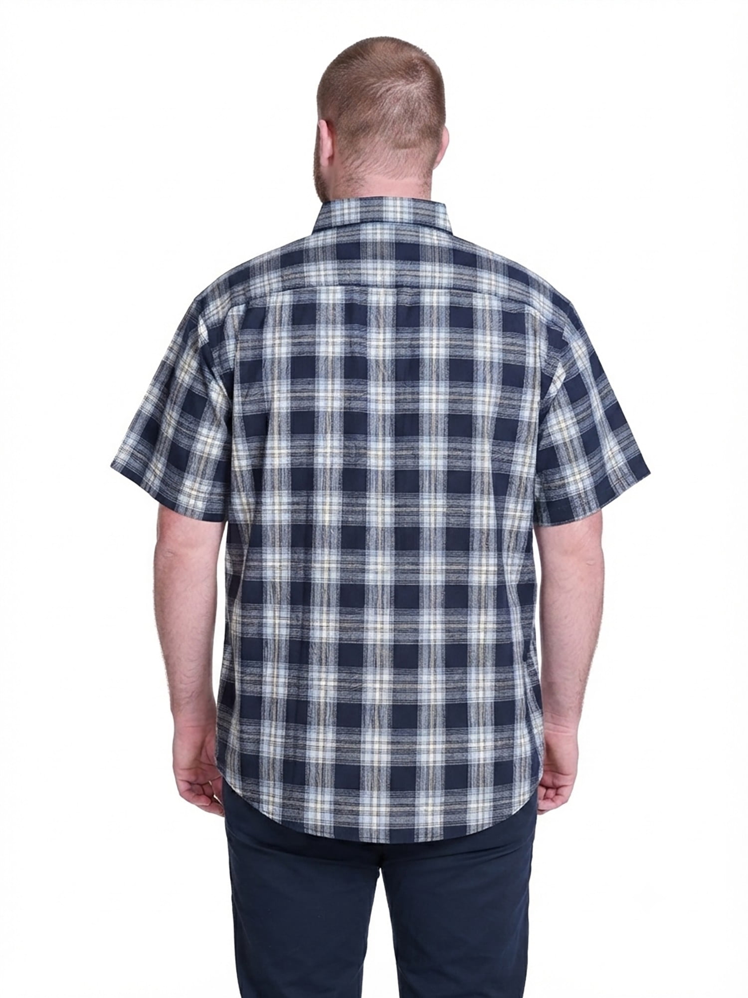 Wrangler Men's Big and Tall Plaid Shirts ,Big size up to 6XL and Tall size up to 5XT