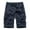 Dark Blue, variant on MIUOWANP Plus Size Men's Cotton Loose Fit Cargo Shorts with Pocket Solid Color Casual Zip-Fly Five-Point Pants of Men Size XL(8)Black
