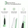 thumbnail image 4 of Sonic Dermaplane Razor for Women Face– Gentle Sonic Exfoliation, Peach Fuzz Removal, 12 Replacement Blades & 3 Speed Settings for a Flawless Glow, 4 of 9