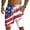 Deep Red-B#8041VV, variant on USA 250th Anniversary Flag Men Shorts Quick Dry Wide Leg Mens Shorts Beach with Pockets 4th of July Mens Lightweight Hiking Shorts