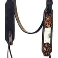 thumbnail image 3 of Hilason Western Horse Floral Hand Carved American Leather Headstall Brown, 3 of 3