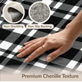 thumbnail image 6 of ODIKA 9'x12' Washable Area Rug Checkered Boho Border Doormat Layering Layered Front Plaid Under Refined for Great Room, Indoor Concept, Large Living Low Pile, Flatwoven, 6 of 7