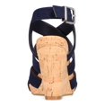 thumbnail image 2 of INC Womens Navy 1/2" Platform Stretch Adjustable Strappy Padded Landor Round Toe Wedge Buckle Slingback Sandal 11 M, 2 of 4