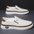 thumbnail image 4 of Mens Casual Shoes Soft Comfortable Flat Lightweight Moccasin Classic Breathable Leather Men's Shoes, 4 of 7