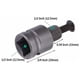 thumbnail image 5 of Portabrocas de capacidad de 1,5-13 mm con llave para herramienta convertidora de llave de impacto neumática Adaptador hembra de enchufe cuadrado de 1/2" 1/2-20UNF, 5 of 5