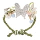 thumbnail image 1 of GOOHOCHY Anillo de flores de mariposa exquisita estilo vintage de cuerda verde tejido de dedo ajustable joyería elegante para mujeres, 1 of 7