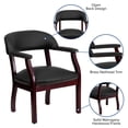thumbnail image 3 of Scranton & Co Leather Conference Guest Chair in Black, 3 of 7