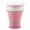 Large-sized Red Bean Paste Bun, variant on Collapsible Silicone Travel Cup with Leak-Proof Lid, Portable Folding Coffee Mug for Camping and Hiking, Space-Saving Reusable Drinking Cup for Outdoor Commuting, Serene Glacier Blue