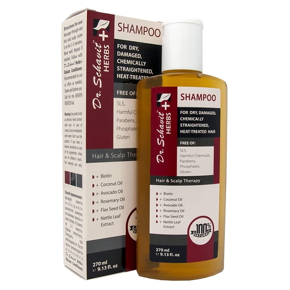 Dr. Schavit Herbs Herbal Shampoo for Dry, Damaged, Chemically Straightened, Heat-treated Hair 9.13 fl.oz
