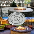 thumbnail image 4 of Huloretions 25 Inch Round Drop-in Fire Pit Pan,Stainless Steel Propane&Natural Gas Insert with Spark Ignition Kit,48,000 BTU,Propane Gas Fire Pan for Outdoor Indoor Use, 4 of 7