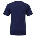 thumbnail image 2 of Canvas Mens Triblend Crew Neck Plain Short Sleeve T-Shirt, 2 of 4