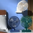 thumbnail image 5 of sruoe Small Tabletop Fan, Desk Fan, Table Top Fan, Desktop Fan Rechargeable, Bathroom Fan, Clip on Fan, Indoor Fan, Small Desk Fan, Outdoor Fans for Patios Office Fan, 5 of 5
