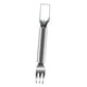 thumbnail image 5 of Tenedor cortador de sandía de acero inoxidable, cabezal redondo, portátil, para cortar fruta de cocina, para trozos de sandía, pasteles, pan y pizza, herramienta multiusos., 5 of 8