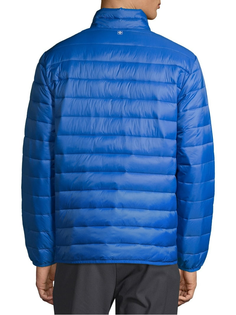 Swiss Tech Men's Quilted Polyfill Puffer Jacket, Water