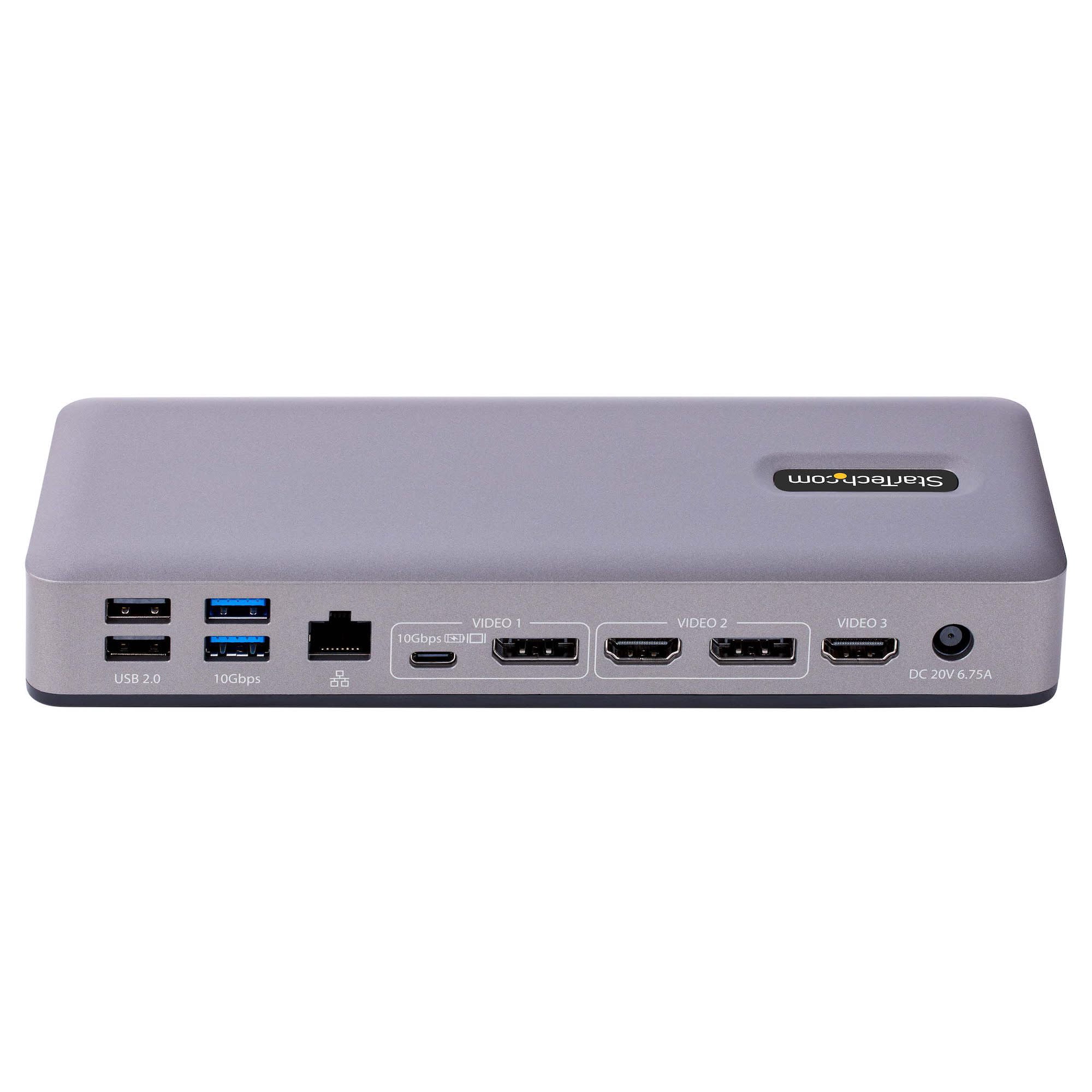 StarTech.com USB-C Docking Station, Gray, Gray