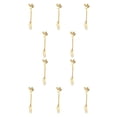 thumbnail image 1 of Toystoory Tenedores de frutas Reutilizables Lavable Espejo Pulido Elegante Adorable Escuela Verduras Muffin Café Cubiertos Tenedor de oro Tenedor de oro 10Conjunto, 1 of 6