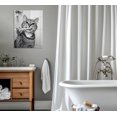 thumbnail image 4 of Lienzo decorativo OWNANRTHM para baño con forma de gato, divertido animal, 60 x 75 cm, 4 of 9