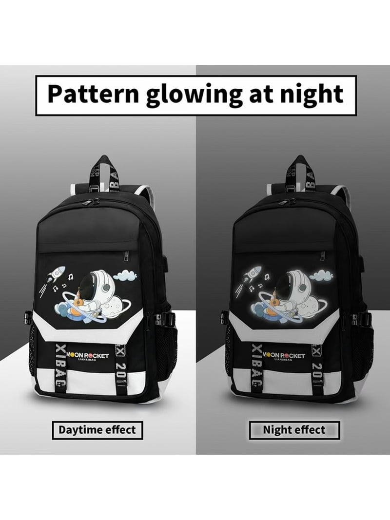 5 star backpack with usb boy kid Lvelia School Bag Backpacks,School Backpack for Boys Girls Kids Elementary Middle School Bookbags with USB Charge Port,Black, Kids Unisex, Size: 15.75