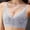 Gray, variant on Womens Bras Comfortable Lace Bras for Older Women Padded Snap Closing Bra Full Coverage Wirefree Everyday Bra 38/85C