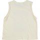 thumbnail image 4 of Junk Food - Camiseta sin mangas para mujer con texto "Keep On Smiling", color blanco roto, talla mediana, 4 of 5