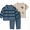 Blue Stripe Sports, variant on Carter's Child of Mine Baby Boy Outfit Set, 3-Piece, 0-24 Months