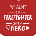 thumbnail image 4 of Inktastic My Aunt is a Firefighter and a Hero Boys or Girls Baby Bib, 4 of 4