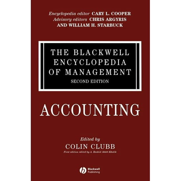 Blackwell Encyclopaedia of Management The Blackwell Encyclopedia of Management, Accounting, (Hardcover)