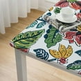 thumbnail image 5 of HAOXIT  Ruby Square Summer Tablecloth, Block Print Floral Table Cloth for Dining Table, Parties, Weddings, Outdoors Grand Millenial Decor 36*36, 5 of 8
