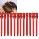 thumbnail image 5 of 12 pinzas de acero inoxidable para peinado de peluquería, pinzas para peinar el cabello, color rojo, 5 of 5
