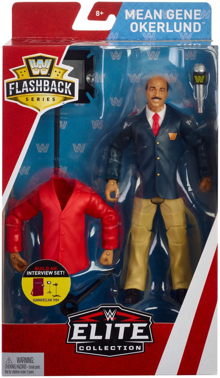 WWE – Collection Elite – Série Flashback – Figurine articulée – Mean Gene Okerlund