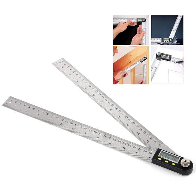 Stainless Steel Angle Finder, Angle Measurer LED Display Angle Finder Industrial Supplies for Carpenter