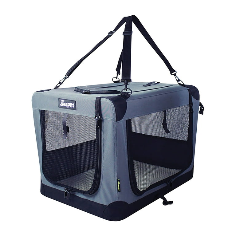 Soft Pet Crates Kennel 26, 30 & 36, 3 Door Soft Sided Folding Travel Pet  Carrier With Straps and Fleece Mat for Dogs, Cats, Rabbits 