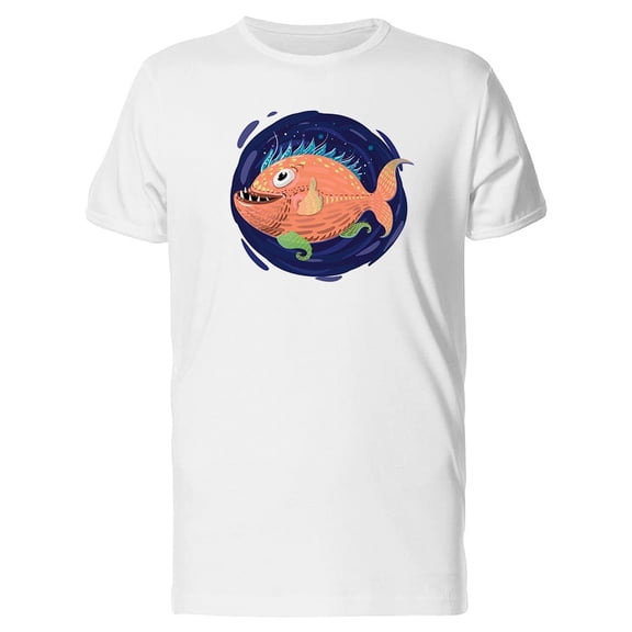 Orange Monster Fish Tee Men's -Image by Shutterstock