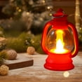 thumbnail image 5 of Aufmer 1 Pcs Vintage LED Candle Lantern, Mini 4.3x2.7in Hanging Decor for Weddings & Holidays(Red), 5 of 6