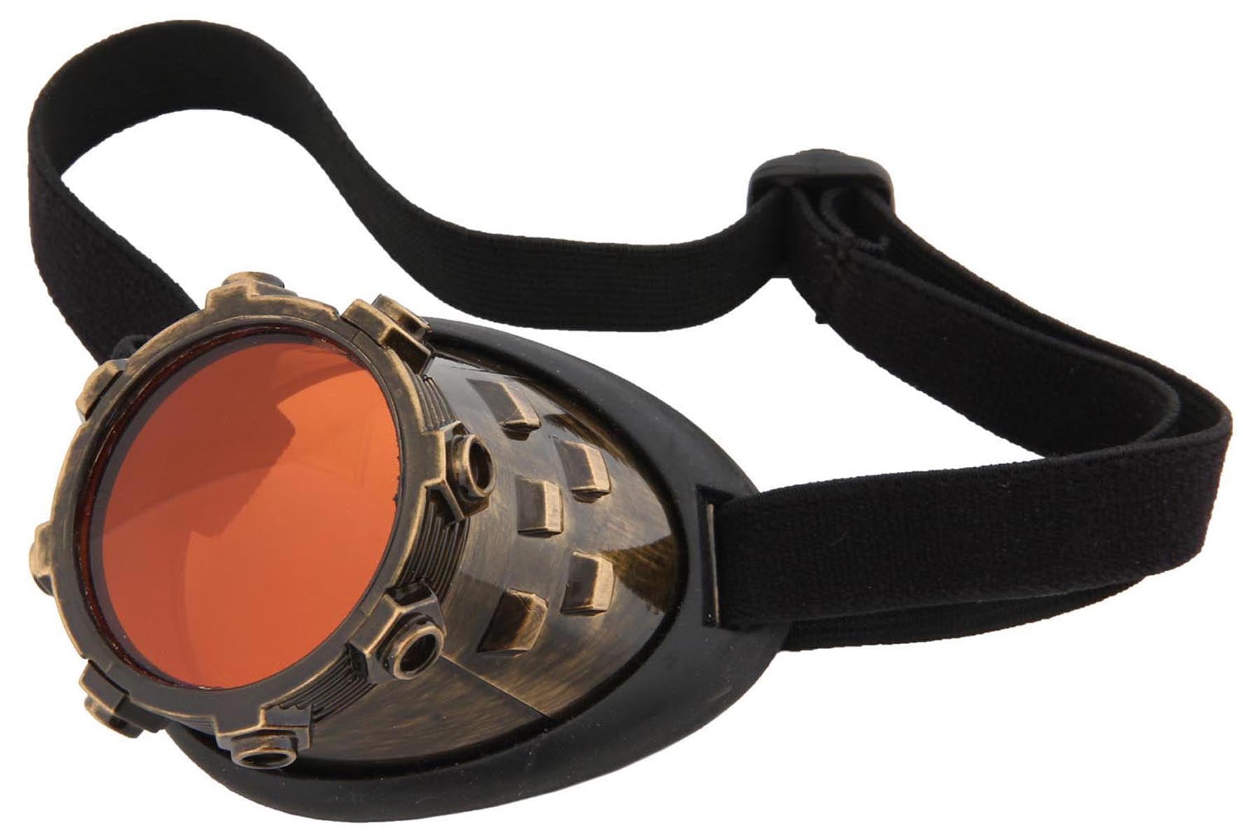 Steampunk CyberSteam Costume Eye Patch Gold Orange Adult