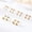Gold, variant on 5 Pairs 3mm-7mm Round Ball Studs Earrings 316L Stainless Steel Studs Earring Set for Women Men, Black