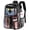 Black, variant on Clear Backpack School Backpack Bookbag Transparent Bag Large Heavy Duty Stadium Approved See Through Backpack Waterproof PVC with Reinforced Strap for School Work Travel with Reflective