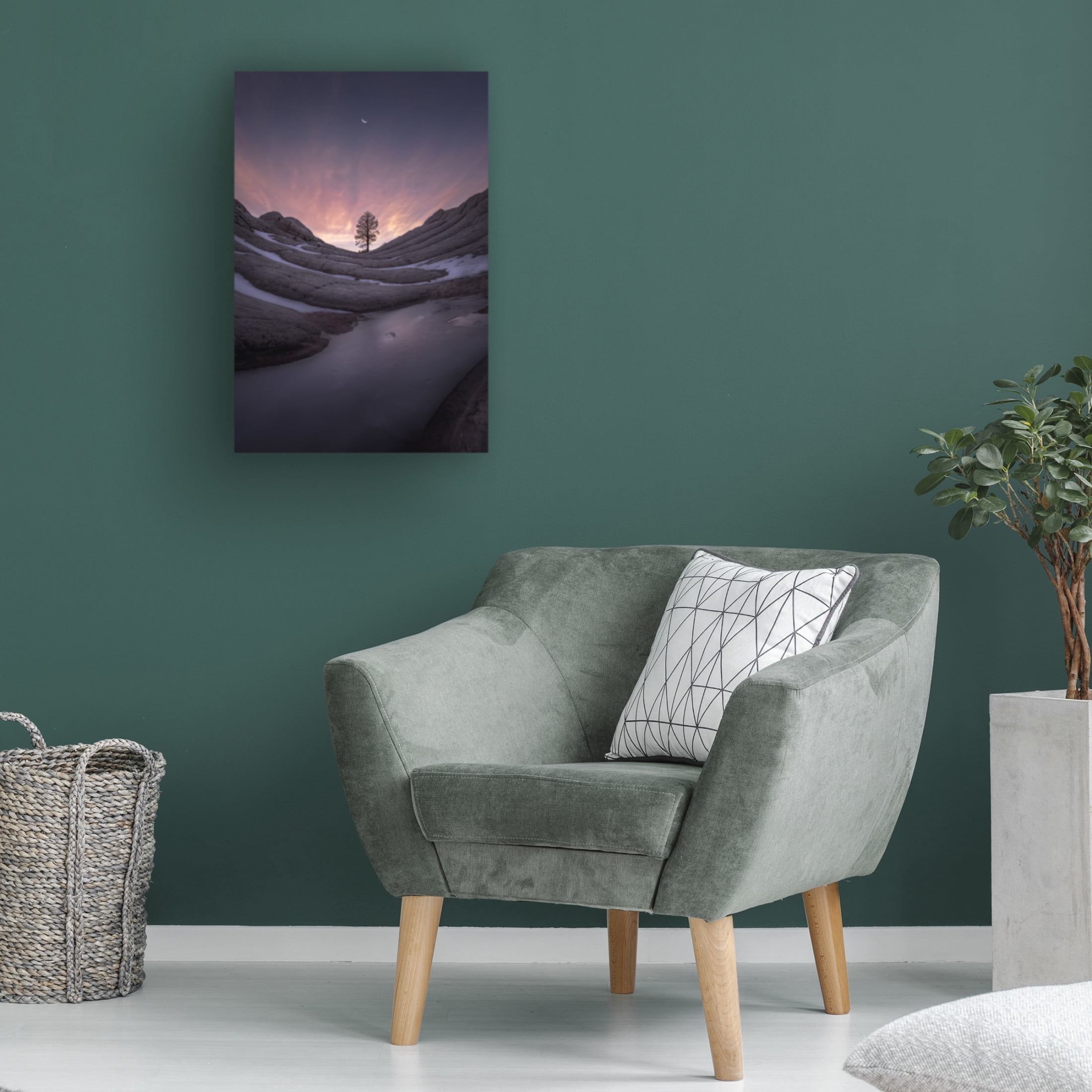 Trademark Fine Art Xiaopeng Guan Night Falls. Canvas Wall Art