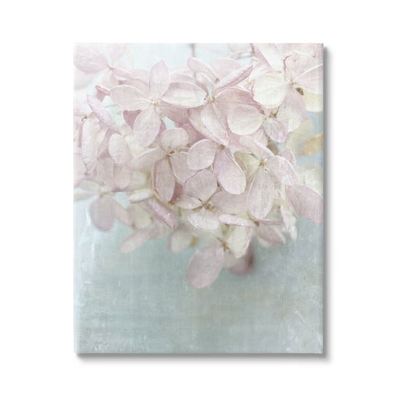 Stupell Industries Soft Pink Abstract Flower Petals Botanical & Floral Painting Gallery Wrapped Canvas Print Wall Art