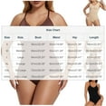 thumbnail image 3 of JGGSPWM Bodysuit for Women Tummy Control Shapewear Seamless Tight Strapless Suspender Body Clothes Body Shaping Open Jumpsuit Beige XXXL, 3 of 9