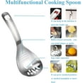 HeeHom Slotted Spoon,304 Stainless Steel 5in1 MultiFunctions Cooking