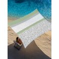 thumbnail image 2 of Sun Shade Sail 8'x10' Sage Green Grey Leaves Rectangle Sun Shade Sails Canopy Waterproof Stitching Stripes Outdoor Sunshades Sand UV Block Cover Shades Cloth for Patio Backyard Garden Deck Porch, 2 of 9