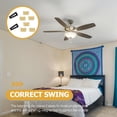 thumbnail image 3 of BESTYASH 1 Set Ceiling Fan Blade Balancing Kit Metal Epoxy Correct Imbalance for Home Use, 3 of 7