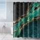 thumbnail image 5 of Yhmxh Decoración del baño Cortina de ducha con estampado digital geométrico, gruesa, con ganchos, patrón de partición Organizadores y almacenamiento de baño Accesorios de baño, 5 of 5