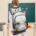 thumbnail image 7 of FORMRS School Backpack 17" Student Travel Bag with Laptop Compartment, Halloween Pumpkin Field, 7 of 7