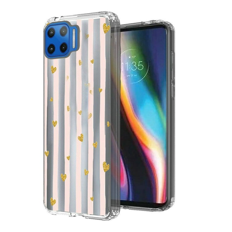 For Motorola Moto One 5G, Moto G 5G Plus Design Transparent Bumper