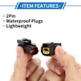 thumbnail image 4 of Conector de terminal de cable impermeable de 2 pines para automóvil, conector macho hembra para Hyundai Elantra 1 set, 4 of 6