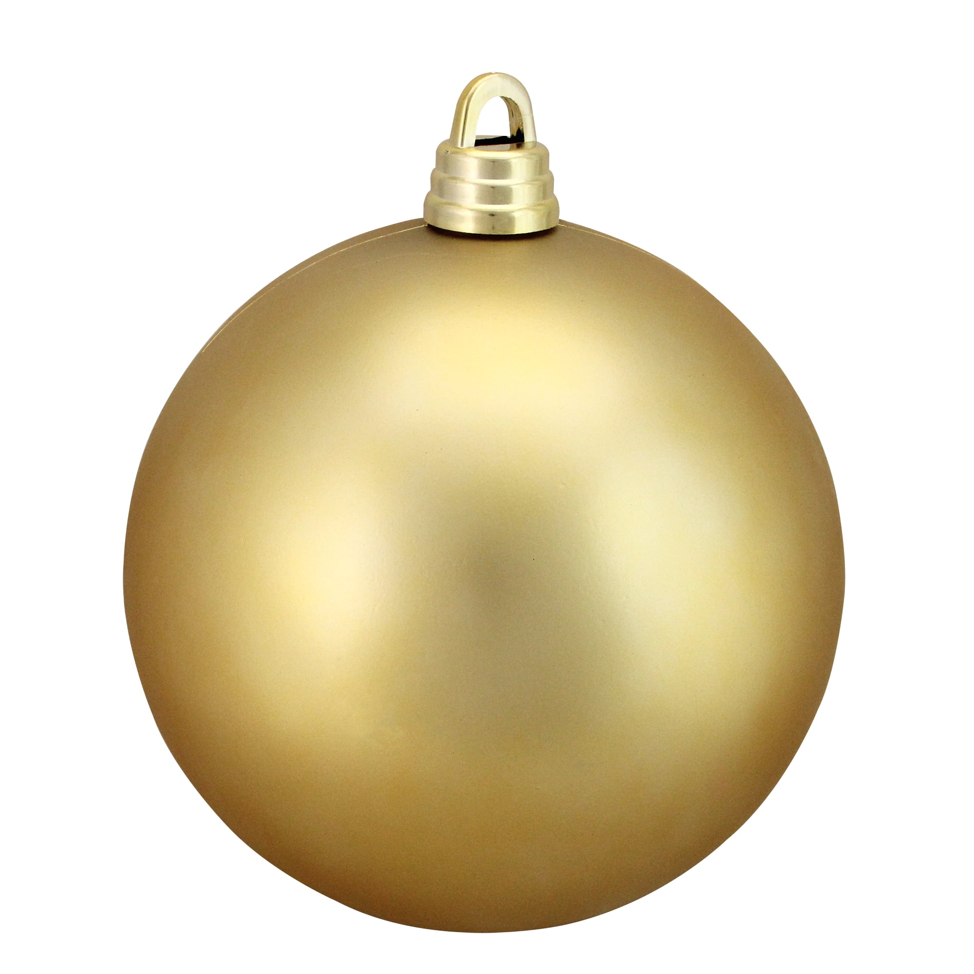 Northlight 12" Shatterproof Matte Christmas Ball Ornament Gold
