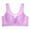 Purple womens tops, variant on Dianli Plus Size Bras for Women Solid Casual Fashion Loose Fit Comfy Soft 3-Pack Women Sexy Top Bra Wire Free Underwears Base Vest Style Sports Lingerie Sale Clothes