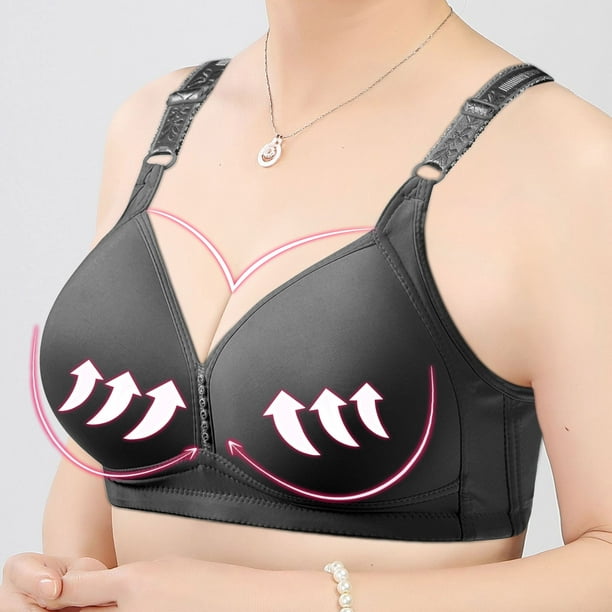 CHGBMOK Bra for Women Compression Wirefree High Support Plus Size Full  Coverage Ladies Traceless Comfortable No Steel Ring Vest Breathable  Gathering Bra Woman Underwear 